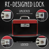 Koda Luna Medicine Lock Box with Strap, Steel Hinges, Medication Lock Box, Lock Boxes for Personal Items, Storage Box with Lock, Locking Box, Large Lock Box, Locked Box, Medical Box with 2 Keys