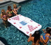 Water Party Fun Air Mattress Ice Bucket Cooler Cup Holder Inflatable Beer Pong Table Pool Float