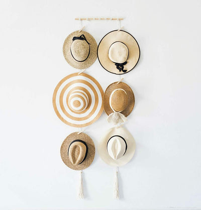 Boho Wall Hanging Hat Organizer Rack (FREE SHIPPING)